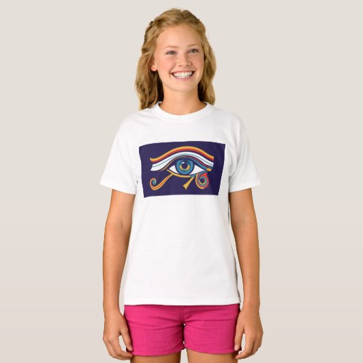  Eye of Horus Princess Tee – Girls' Protective Egy Tシャツ (正面フル)