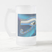 Eye of Horus Wadjetエジプトアートマグ フロストグラスビールジョッキ (左)