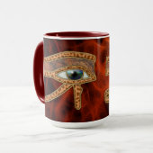 Eye of Horus Wadjetエジプトアートマグ マグカップ (正面左)