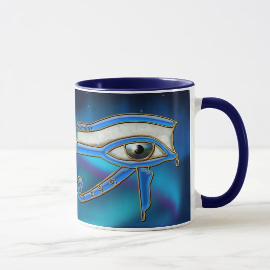 Eye of Horus Wadjetエジプトアートマグ マグカップ (右)