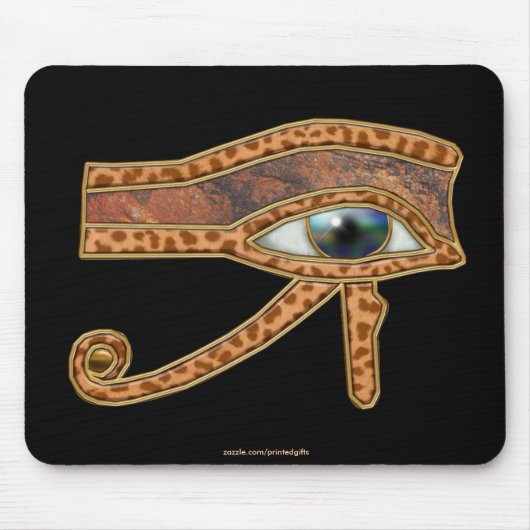 EYE OF HORUS, WADJETエジプトマウスパッド マウスパッド (正面)