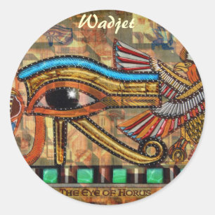 EYE OF HORUS Wadjetエジプト美術のシール ラウンドシール