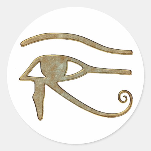 EYE OF HORUS Wadjetエジプト美術のシール ラウンドシール (正面)