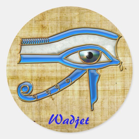 EYE OF HORUS Wadjetエジプト美術のシール ラウンドシール (正面)