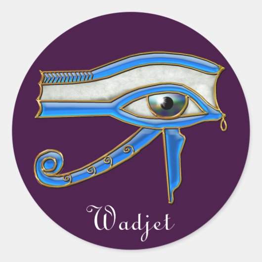 EYE OF HORUS Wadjetエジプト美術のシール ラウンドシール (正面)