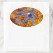 EYE OF HORUS Wadjetエジプト美術のシール 楕円形シール (バッグ)