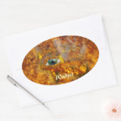 Eye of Horus Wadjetエジプト美術シール 楕円形シール (封筒)