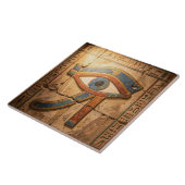 Eye of Horus with Hieroglyphs Egyptian Spiritual  タイル (側面)