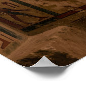 Eye of Horus with Hieroglyphs Egyptian Spiritual  ポスター (角)