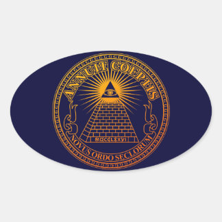 Eye of Providence 3 楕円形シール