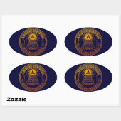 Eye of Providence 3 楕円形シール (シート)