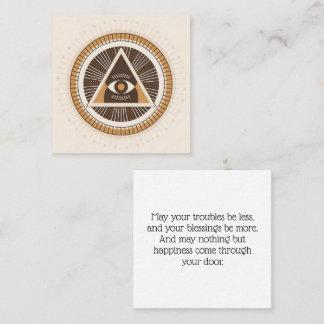 Eye Of Providence Protection Pass Along Cards コーリングカード