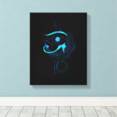 Eye Of Ra Geometry Cosmic Spiritual キャンバスプリント (インサイチュ (ウッドフロア))