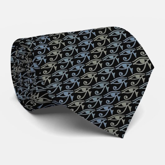 Eye Of Ra Horus Tie Armani Gray Black Tie ネクタイ (ロール)