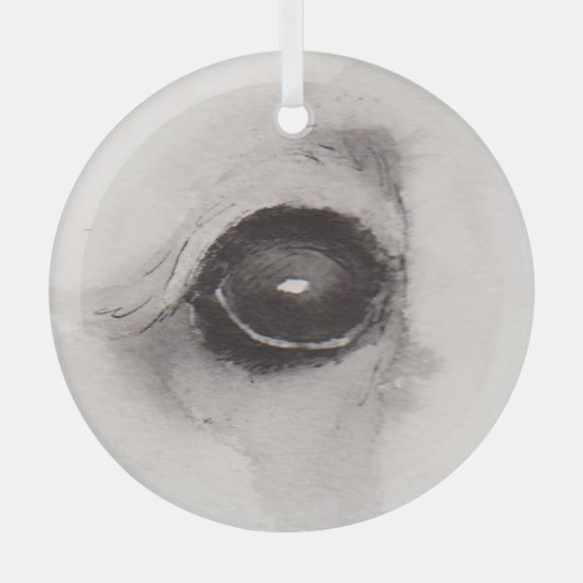 Eye of the Bear – Gaze Collection ガラスオーナメント (正面)