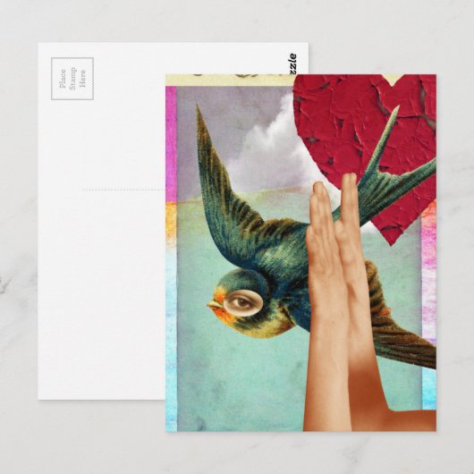 Eye of the Beholder, Abstract Digital Collage ポストカード (正面/裏面)