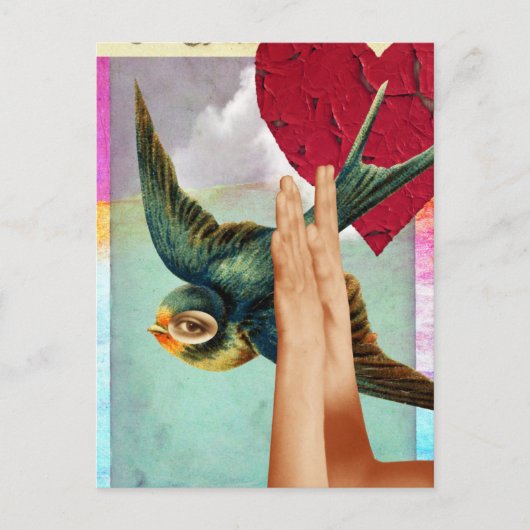 Eye of the Beholder, Abstract Digital Collage ポストカード (正面)