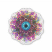 Eye of the Beholder Mandala - Sticker シール (正面)