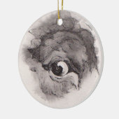 Eye of the Bison – Gaze Collection Ceramic Ornamen セラミックオーナメント (左)