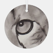 Eye of the Cheetah – Gaze Collection ガラスオーナメント (裏面)