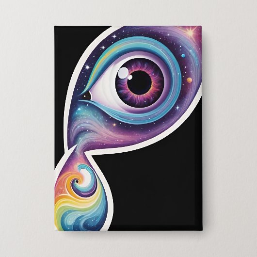 Eye of the Cosmosボタン 缶バッジ (正面)