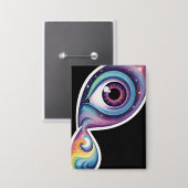 Eye of the Cosmosボタン 缶バッジ (正面/裏面)