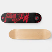 Eye of the Dragon Red and Black Dd Brand スケートボード (横)