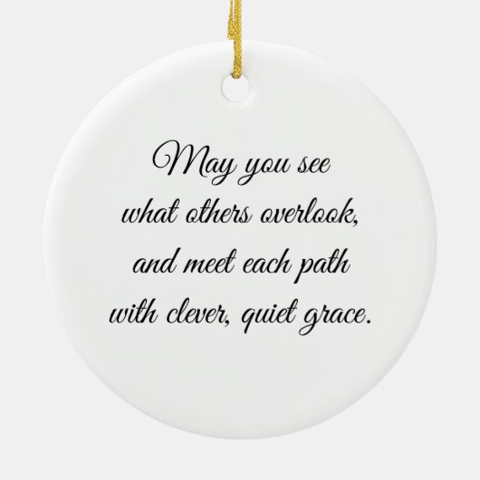 Eye of the Fox – Gaze Collection セラミックオーナメント (裏面)