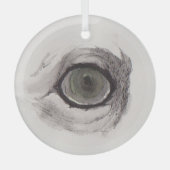 Eye of the Fox – Gaze Collection Ceramic Ornament ガラスオーナメント (正面)