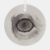 Eye of the Fox – Gaze Collection Ceramic Ornament ガラスオーナメント (裏面)