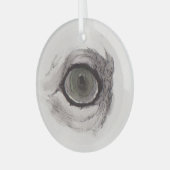 Eye of the Fox – Gaze Collection Ceramic Ornament ガラスオーナメント (正面左)