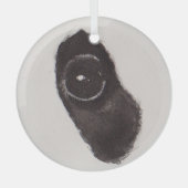 Eye of the Panda – Gaze Collection ガラスオーナメント (正面)