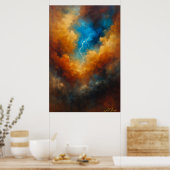 Eye of The Storm Abstract ポスター (キッチン)