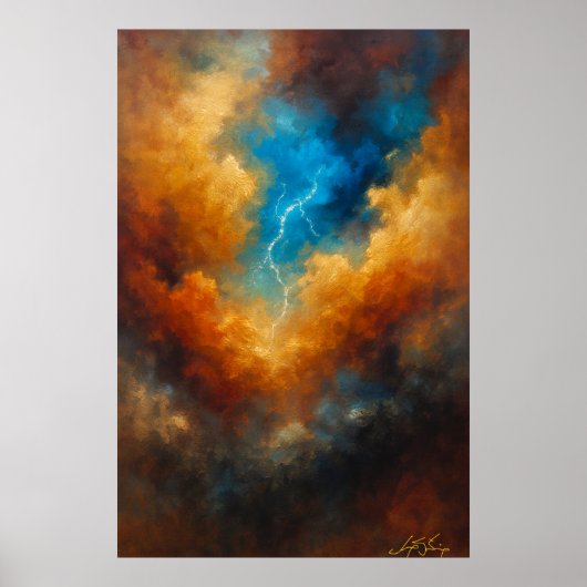 Eye of The Storm Abstract ポスター (正面)