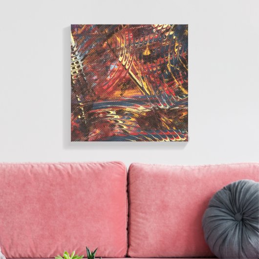 Eye of the Storm Stretched Canvas Print キャンバスプリント (インサイチュ (リビング))