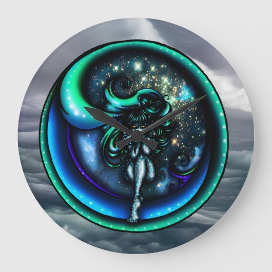 Eye of the Storm Wall Clock ラージ壁時計 (正面)