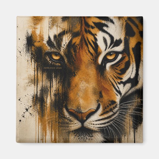 Eye Of The Tiger アートロゴ 2026 マグネット (正面)