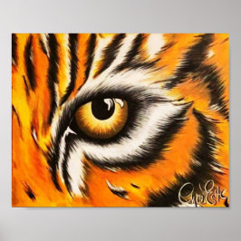 Eye of the Tiger 8x10プリントアートby Noel Estes ポスター
