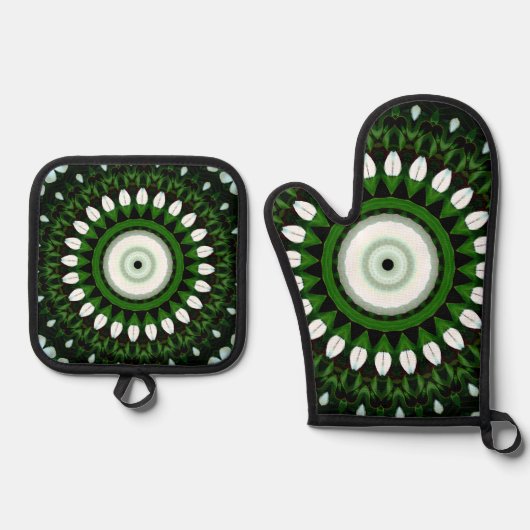 Eye of the White Magnolia 鍋つかみ&鍋敷きセット (正面)