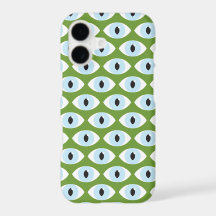 Eye Pattern iPhoneケース | リーフグリーン