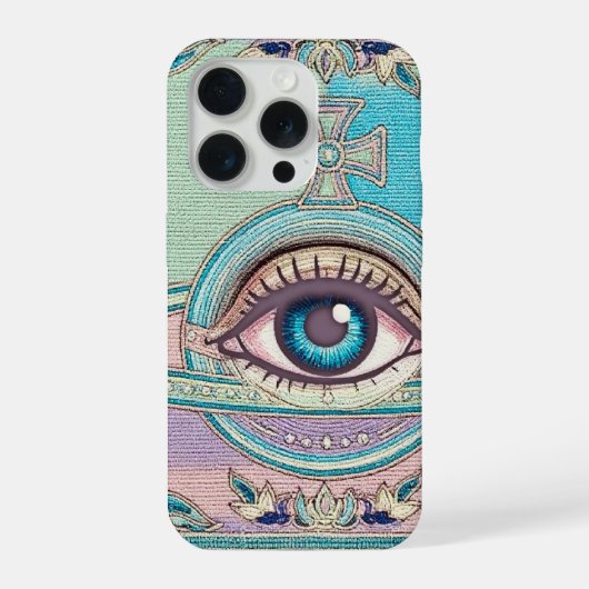 Eye-Planet-ペイズリー iPhone カーケース iPhoneケース (裏面)