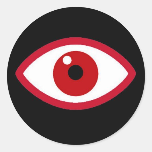 Eye See You BRW Sticker ラウンドシール (正面)