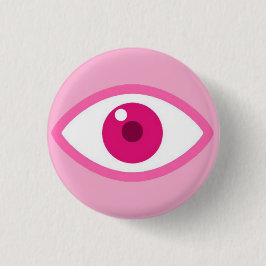 Eye See You Pink Button 缶バッジ
