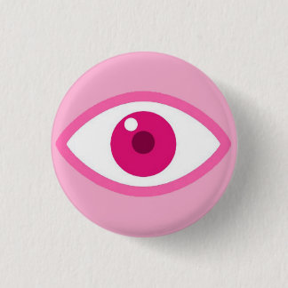 Eye See You Pink Button 缶バッジ