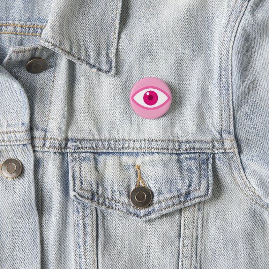 Eye See You Pink Button 缶バッジ (インサイチュ)