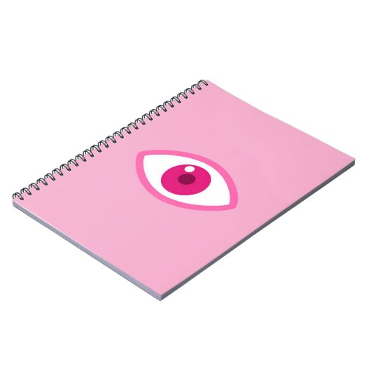 Eye See You Pink Notebook ノートブック (左側)
