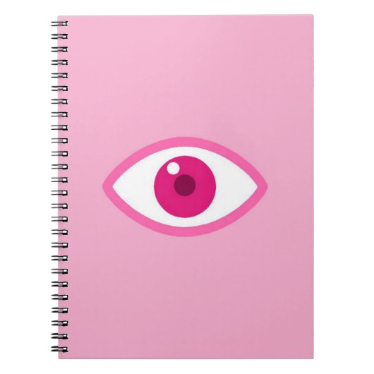 Eye See You Pink Notebook ノートブック (正面)