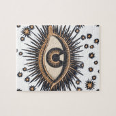 Eye Stars Moon Celestial Nouveau ジグソーパズル (横)