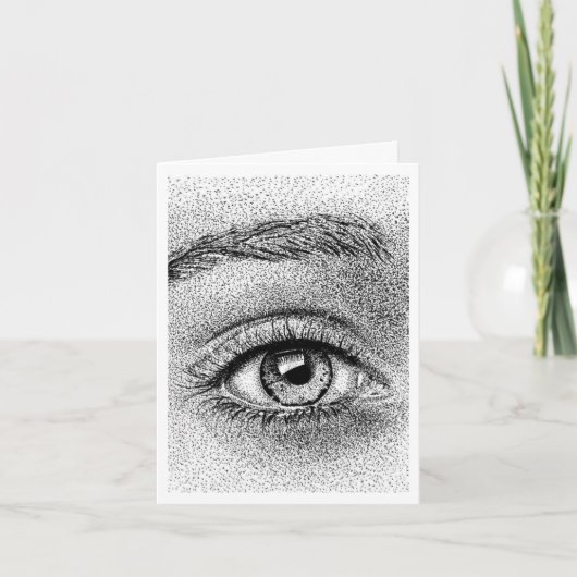 Eye   Study Ink Drawing ... card カード (正面)