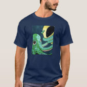 Eye To eye - Octopus and Alien Tシャツ (正面)